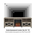 thumbnail image 5 of Walker Edison Farmhouse Fireplace TV Stand for TVs up to 85", Grey Wash, 5 of 12