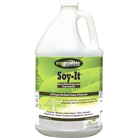 Soy-It Heavy Duty Degreaser Cleaner, Power Green Cleaner as a Concrete Degreaser, Pressure Washer Cleaner, Deck Cleaner, Brick Cleaner, Paver Cleaner, Grease Remover, Garage Floor Cleaner, 1 (Best Degreaser For Oil On Concrete)