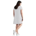 thumbnail image 2 of Ellos Plus Size Cotton Spandex A-Line Scoop Neck Short Sleeve Tee Dress, 2 of 3