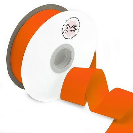 UPC: 0810056347864 | Polyester Orange Polyester Grosgrain Ribbon  1.5  x 50 Yards by Gwen Studios