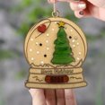 thumbnail image 3 of Tarjetas de Regalo Ornamento de Madera de Navidad con Tarjeta de Historia Papá Noel Amistad Ornamento de Elefante Amistad Bono Especial Regalo E Tarjeta de Regalo, 3 of 6