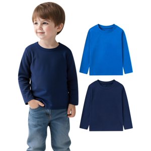 Aideaone Toddler Boys Long Sleeve Cotton T-Shirt