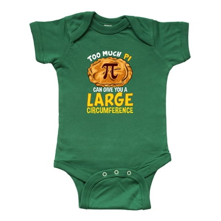 

Inktastic Pi Day Too Much Pie Gift Baby Boy or Baby Girl Bodysuit