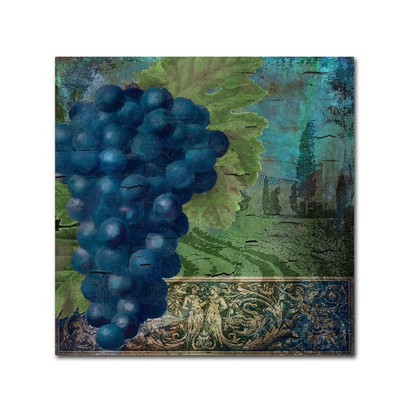 Trademark Fine Art "Vino Blu Two" Canvas Art by Color Bakery