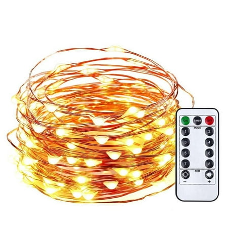 Qedertek Starry String Lights 33ft 100 Led 8 Modes Firefly Qedertek Starry String Lights 33ft 100 Led 8 Modes Firefly With Remote Control