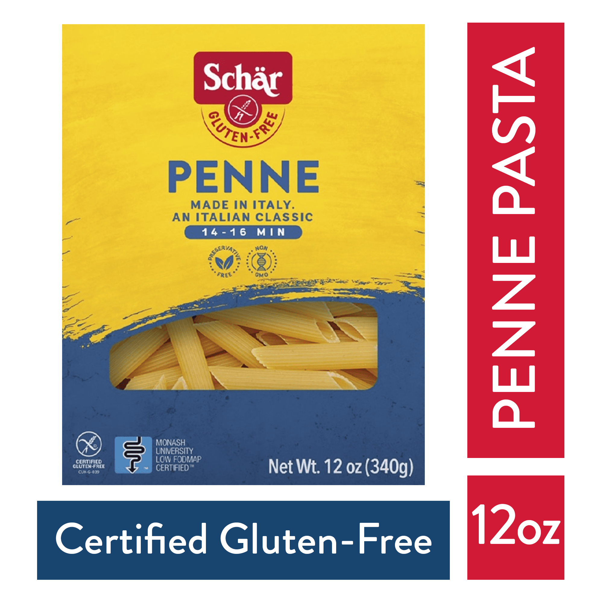 (5 pack) Schar Penne Pasta, Gluten Free Pasta Noodles, 12 oz