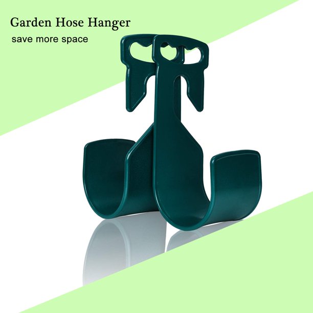 Garden Hose Hanger Spigot/Wall Mount Water Hose Holder Hook Dark Green