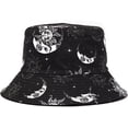thumbnail image 2 of CoCopeaunts Black White Bucket Hat for Men Spring Summer Outdoor Sun Protection Fisherman Hat Women Bucket Cap Double-Faced Wear, 2 of 8