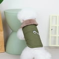 thumbnail image 6 of Cozy Windproof British Style Dog Vest Winter Coat Warm Dog Apparel for Cold Weather Dog Jacket for Small Medium Large Dogs with Furry Collar, 6 of 9