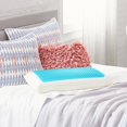 Comfort Revolution Blue Bubble Gel + Memory Foam Pillow