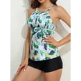 thumbnail image 5 of Charmo Womens Tankini Bath Suits Tummy Control Halter Two Piece Swimsuit with Belt, 5 of 7