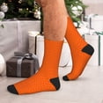 thumbnail image 7 of Bingfone Compression Socks for Women and Men Long Socks for Running Athletic Cycling Nurse- Orange Scales, 7 of 7