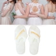thumbnail image 2 of Yokua 2pack Bride Crosses Strap Slippers Soft Wedding Slippers Luxurious Slippers, 2 of 18