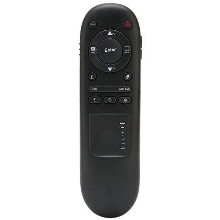 BIMZUC 2.4GHz Wireless Presentation Clicker, Remote Control Pen with 15-20m Range, Multifunctional Electronic PPT Page Turning Pointer for Office & Classroom Presentations, Black (14 cm / 5.5 inches)