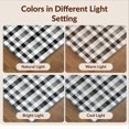 thumbnail image 7 of Design&I 8'x10' Washable Area Rug Plaid Farmhouse Checkered Interlocking Layered Front Door for King Size Bedroom, Under Bed, Sleek Flatweave Pet Friendly, 7 of 7