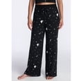 thumbnail image 5 of Women's Halloween Fall Hacci Knit Sleep Pants, Mid Rise Lounge Pants with Drawstring Elastic Waist and Pockets, Soft Casual Pajama Trousers with Seasonal Print, Sizes XS-3X, 5 of 6