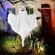 thumbnail image 4 of Adorno colgante de fantasmas de Halloween | Diseño de huesos de mano espeluznantes | Expresiones Aterradoras y Adorables | Tela y plástico | Fácil de colgar | Decoración interior exterior, 4 of 6