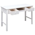 thumbnail image 2 of vidaXL Writing Desk White 110x45x76 cm Wood, 2 of 5
