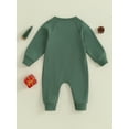 thumbnail image 4 of Hirigin Newborn Baby Boy Girl Christmas Outfit Long Sleeve Letter Tree Print Romper 0 3 6 12 18 Months Fall Winter Jumpsuit, 4 of 8