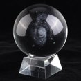 thumbnail image 3 of Nimomo Bola de Cristal - Bola de Cristal de la decoración del Arte de la decoración del Accesorio de la fotografía de Cristal K9 de 100 mm (4 Estilos Opcionales)(水晶方形底座), 3 of 10