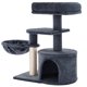 thumbnail image 1 of Árbol Pequeño para Gatos, con Poste para Rascar, Cubierta de Felpa, Gris Antracita, 1 of 7