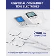 thumbnail image 2 of Almohadillas de repuesto para unidad TENS, electrodos autoadhesivos reutilizables Nursal (20 paquetes, 5 x 5 cm y 5 x 10 cm), almohadillas TENS flexibles sin látex, compatibles con TENS 7000, AUVON TE, 2 of 5