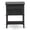 Black, variant on Atlin Designs 16" Wood Nightstand with 2 Drawers in Burgundy Red