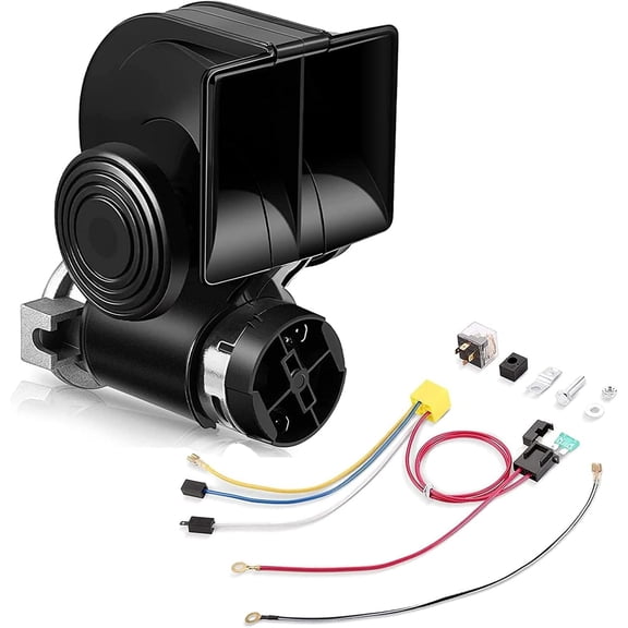 150DB Snail Electric Train Horn Air Horn for Any 12V Vehicles Trucks Motorcycle