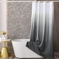thumbnail image 2 of Black Ombre Shower Curtain Sets for Bathroom Accessories Fabric Polyester Waterproof Modern Extra Long Shower Curtain Liner with 12 Hooks W72xL84, 2 of 6