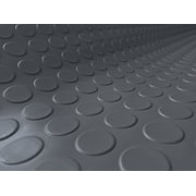 G-Floor 8.5' x 22' Coin Pattern Garage and Universal Flooring Cover & Under Car Mat - Slate Grey