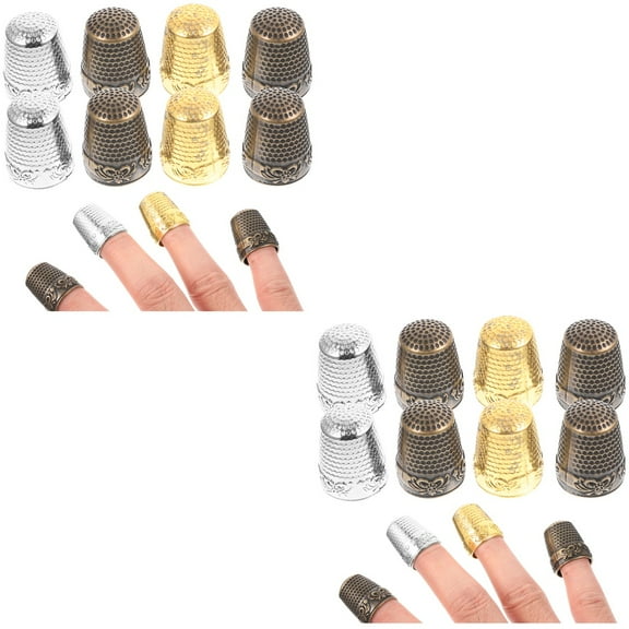 Set of 2 Crochet Finger Yarn Holder Sewing Thimble Dedal