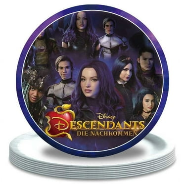 Descendants Paper Plates Birthday Decorations Party Supplies Tableware Disposable Dinnerware