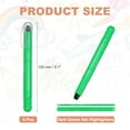 thumbnail image 2 of Dark Green Gel Highlighters, 6 Pack Gel High Lighters No Bleeds Highliters Pens Wax Crayon Neon Clear View Bright Marker Pen Twist Up Gel Stick Cute for Books Office Adults, 2 of 6