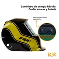 thumbnail image 4 of Careta Electrónica para Soldar Kingsman Amarillo 30x22x21 cm 9 a 13 DIN, 4 of 9