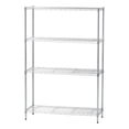 thumbnail image 1 of IRIS USA 4 Tier Wire Shelving Storage Unit Silver 1 Pack, 1 of 8