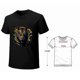 thumbnail image 3 of Roaring Tiger T-shirt Cartoon T-shirt Jaguar T-shirt Casual short sleeve Trendy style, 3 of 5
