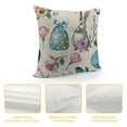thumbnail image 4 of Qinduosi Easter Pillow Covers of Hunny Easter Bunny Eggs Floral Rabbit Pillows Decorative Throw Pillows Cushion Case Farmhouse Decor for Couch Sofa White, 4 of 5