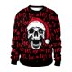 thumbnail image 1 of Chándal de cuello redondo para hombre, sudaderas Unisex con estampado de Calavera, ropa de calle de Navidad fea, ropa Vintage para hombre, 1 of 4
