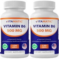Vitamatic Vitamin B6 500 mg 2 Pack 120 Tablet