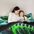thumbnail image 5 of Castle Fairy Sport Football Bedding Comforter Set 2pcs for Kids Teens,Abstract Graffiti Splash Twin Comforter Sets Microfiber,Rugby Ball Gamer Breathable Bedding Set,Luxury Bedroom Decor,Reversible, 5 of 8