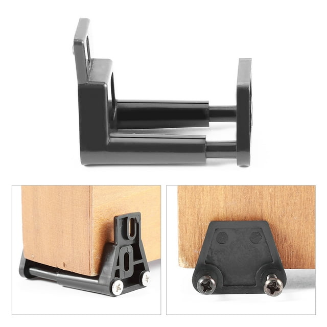 Bottom Door Guide - VIFER Plastic Bottom Floor Guide Wall Mounted Sliding Barn Door Roller Guide with Screws