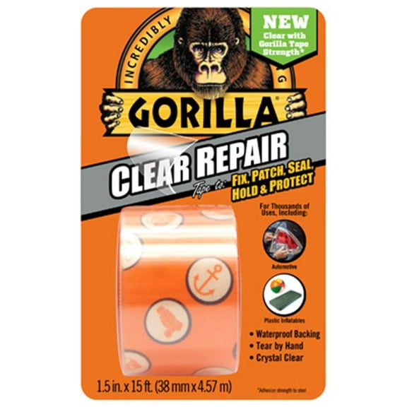 Gorilla Glue  Clear Repair Tape - 1.5 in. x 5 Yard