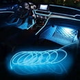 thumbnail image 1 of Lámpara decorativa Led para Interior de coche de 5M, tira de neón con cableado EL para Auto DIY, luz ambiental Flexible, diodo de ambiente de fiesta USB JAMW Sencillez, 1 of 5