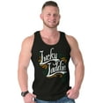thumbnail image 4 of Irish Lucky Laddie St Patricks Day Tank Top Sleeveless Tee Men Brisco Brands S, 4 of 5
