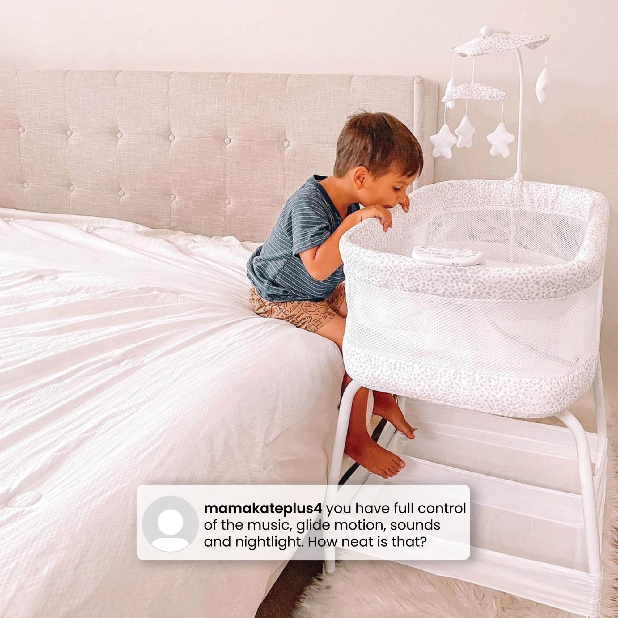 Delta Children SmartSleep Auto Glide Bassinet with Bluetooth Alloy Baby Furniture Co Sleeper Walmart