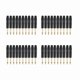 thumbnail image 1 of Chapado En Oro 40Pcs Plug Mono Professional 2 6.35 mm 6.5mm Jack Estéreo Enchufe 6.35mm Jack Negro, 1 of 4