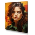 thumbnail image 2 of Designart "Raspberry Roberts In Portrait" Pop Art Canvas Prints, 2 of 7