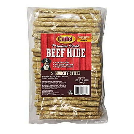 UPC: 0768303008979 | Cadet C00897X Dog Treats  Rawhide Stick  Peanut Butter  5-in.  100-Pk. – Quantity 1
