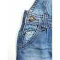 thumbnail image 5 of Kidscool Space Baby&Little Boys Girls Easy Diaper Changing Snap Legs Big Bib Pocket Denim Overalls,Blue,18-24 Months, 5 of 6