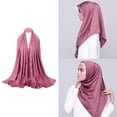 thumbnail image 2 of Bufanda lisa para mujer, chales Hijab, diadema musulmana, bufandas para la cabeza Rosado Yuyangstore bufandas hijab para mujeres musulmanas, 2 of 6